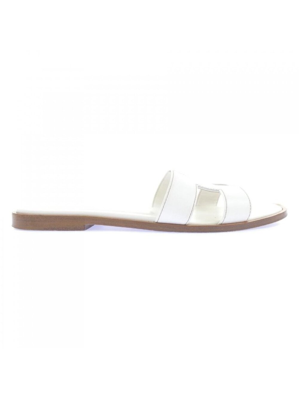 Hermes Oran Sandals White